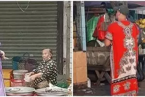 10 Momen lucu belanja di pasar ini bikin lihat dua kali