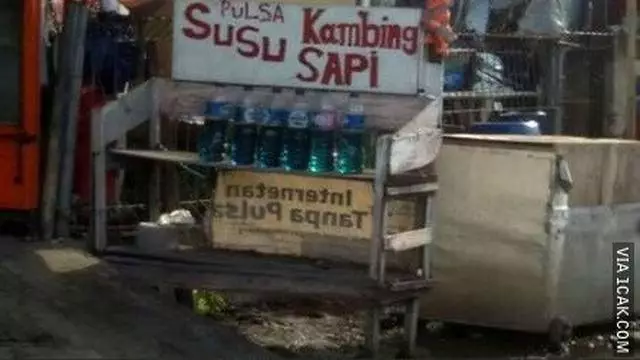 Cara pedagang promosi susu © berbagai sumber