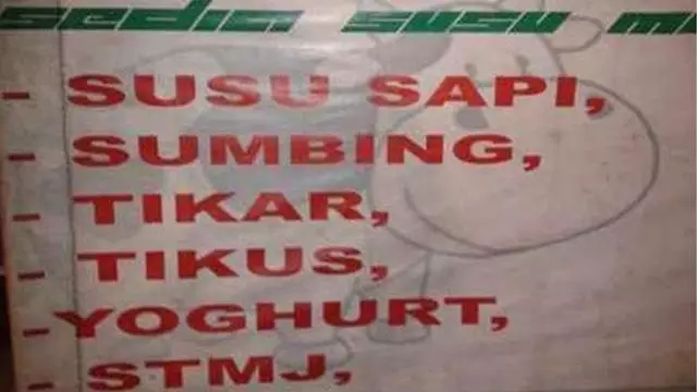 Cara pedagang promosi susu © berbagai sumber