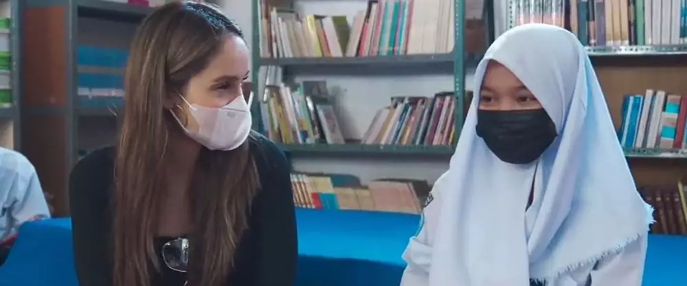 potret sekolah yang dibangun Cinta Laura © 2021 brilio.net YouTube