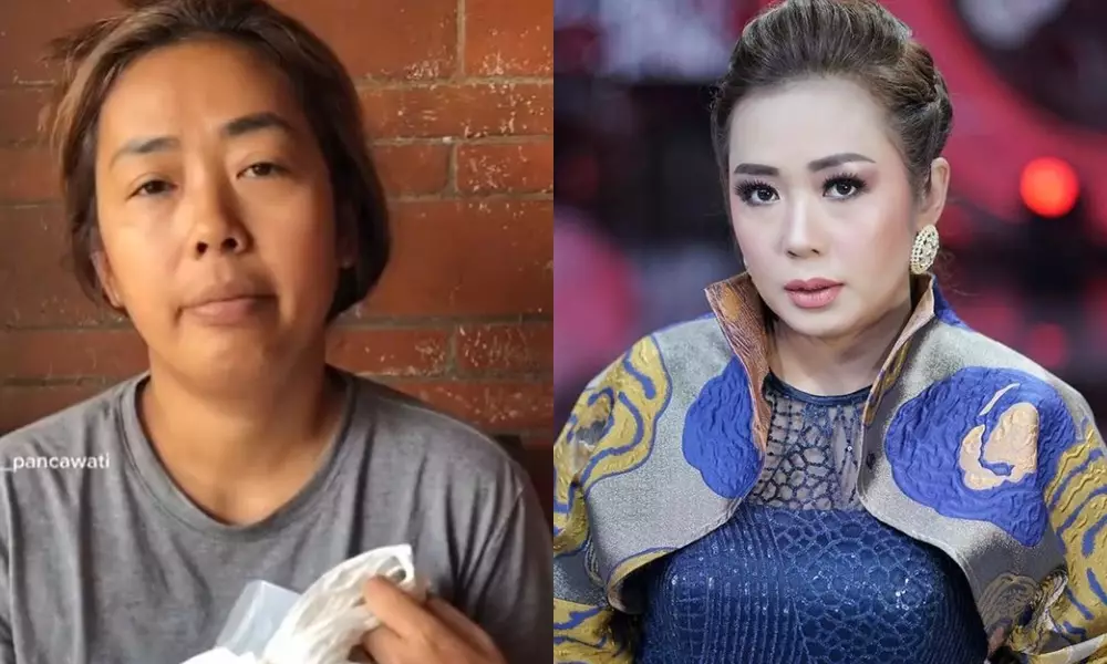 komedian tanpa dan pakai makeup © Instagram