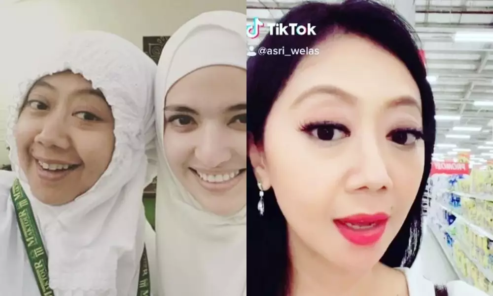 komedian tanpa dan pakai makeup © Instagram