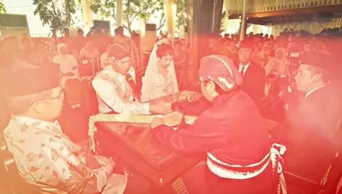 potret pernikahan AHY dan Annisa © 2021 brilio.net potret pernikahan AHY dan Annisa © 2021 brilio.net