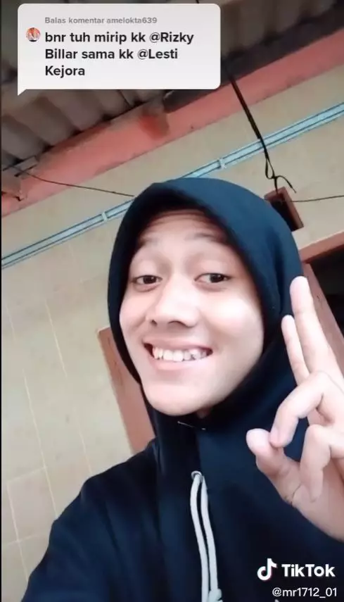potret Adji mirip Leslar © TikTok