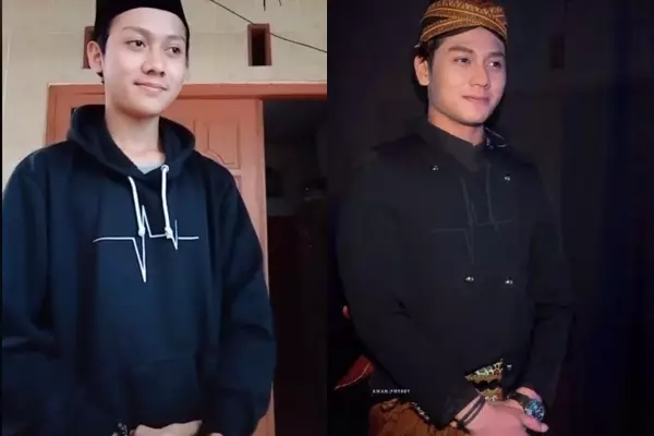 potret Adji mirip Leslar © TikTok