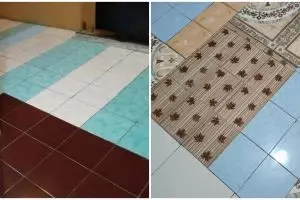 12 Potret lucu lantai keramik ini nyelenehnya bikin ikut dongkol