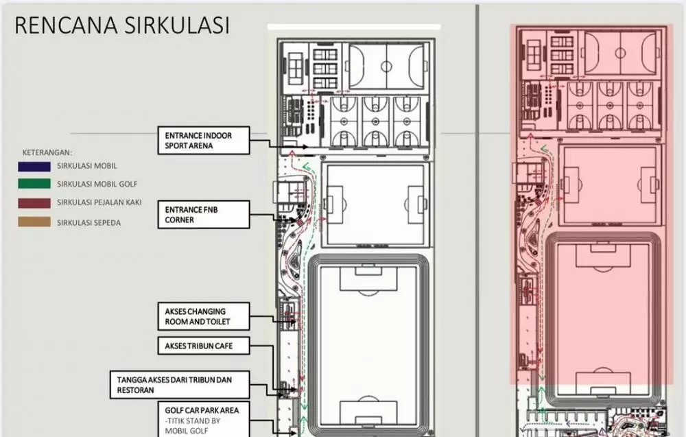 desain GOR Raffi Ahmad © Instagram