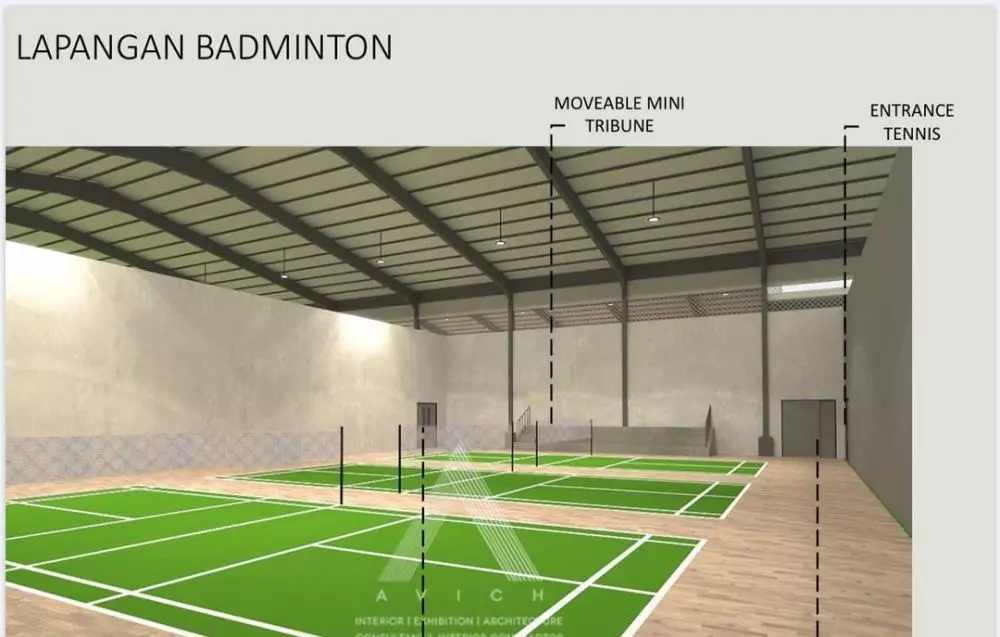 desain GOR Raffi Ahmad © Instagram