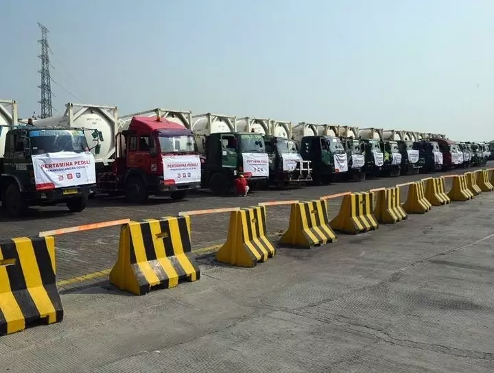 Bantuan oksigen Pertamina © 2021 brilio.net