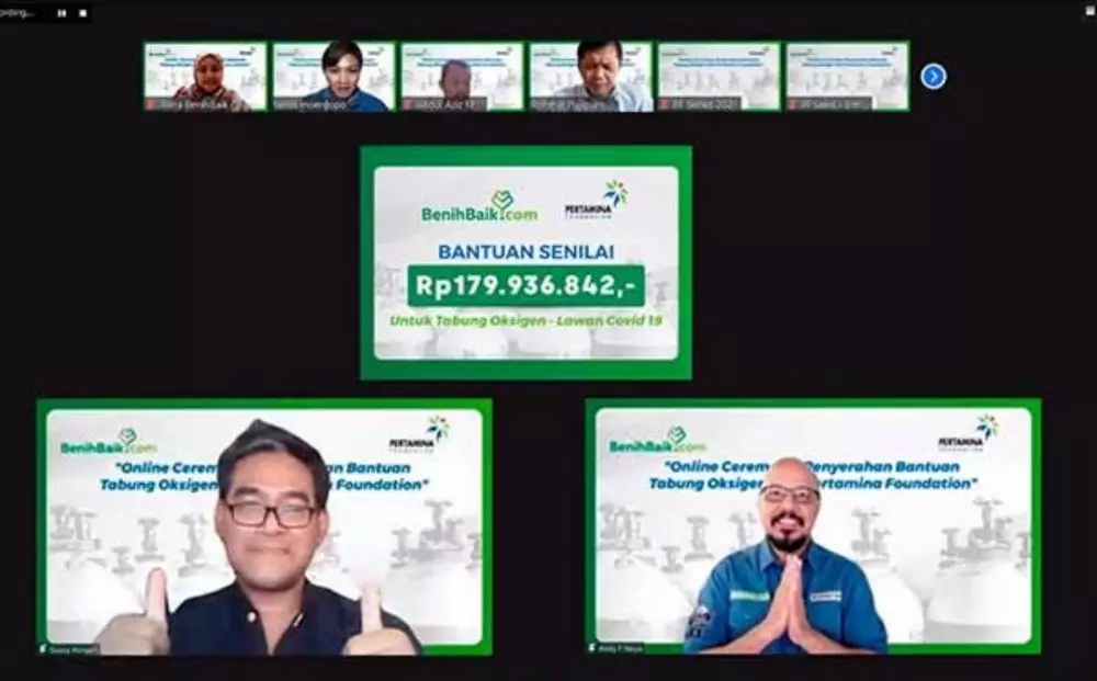Bantuan oksigen Pertamina © 2021 brilio.net
