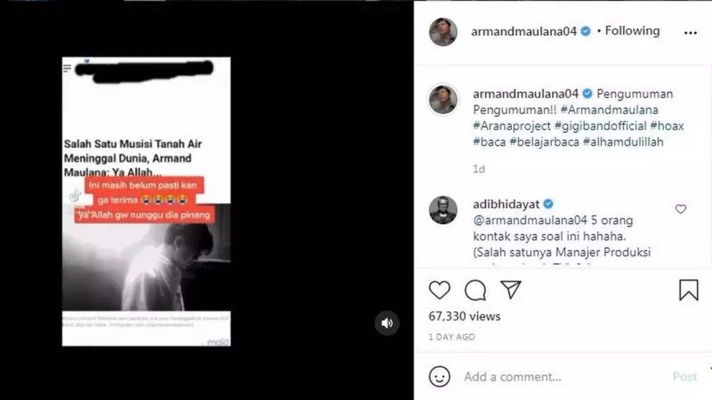 seleb dikabarkan meninggal © 2021 berbagai sumber