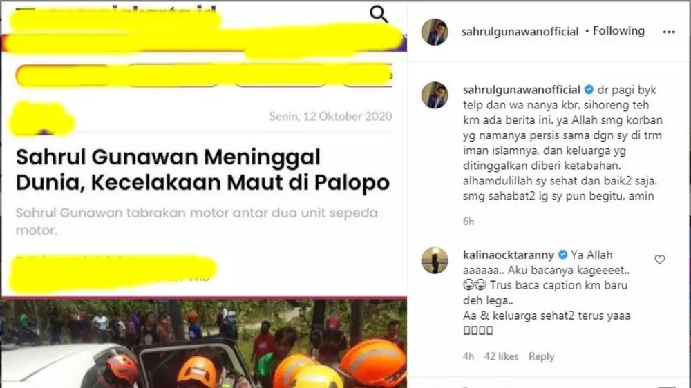 seleb dikabarkan meninggal © 2021 berbagai sumber