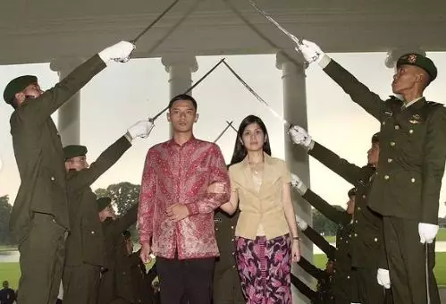 pedang pora pernikahan AHY © 2021 brilio.net