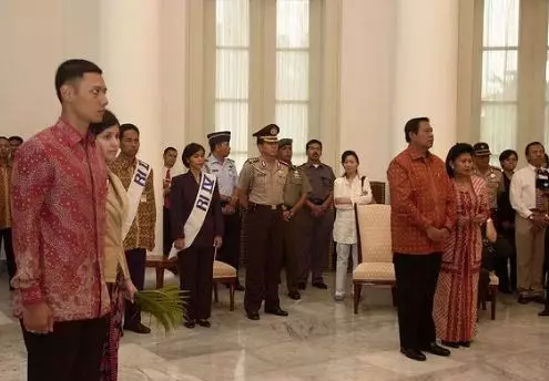 pedang pora pernikahan AHY © 2021 brilio.net