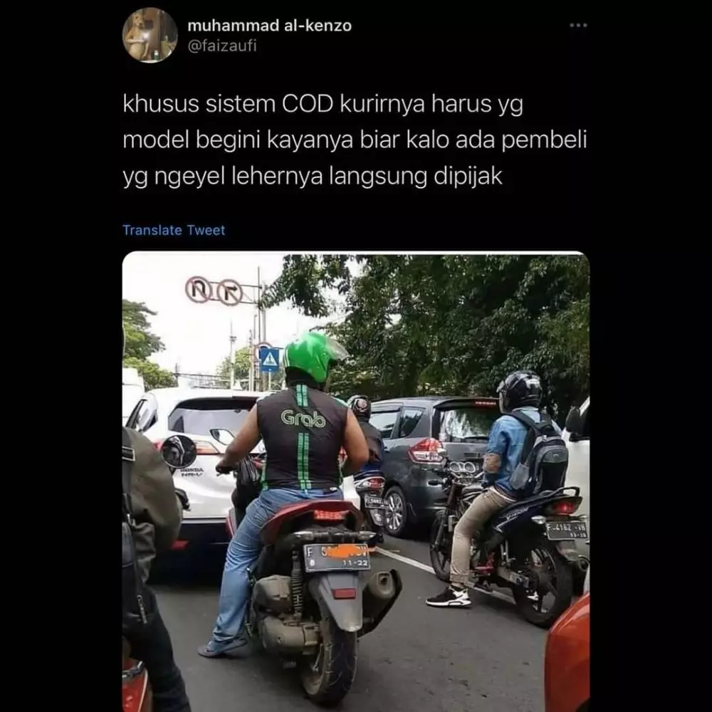 Outfit lucu driver ojek online © berbagai sumber Outfit lucu driver ojek online © berbagai sumber