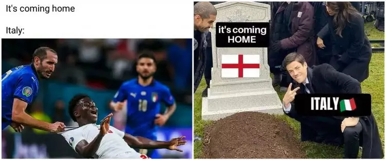 10 Meme kocak Final Euro 2020, bikin nyengir sekaligus ngelus dada