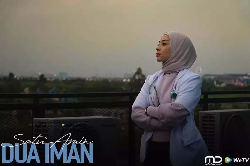 Pesona Nikita Willy berhijab di web series 1 Iman 2 Amin Instagram