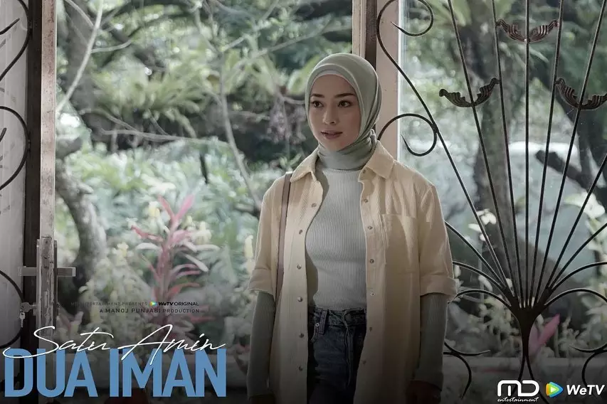 Pesona Nikita Willy berhijab di web series 1 Iman 2 Amin Instagram