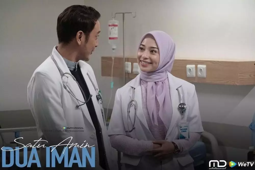Pesona Nikita Willy berhijab di web series 1 Iman 2 Amin Instagram
