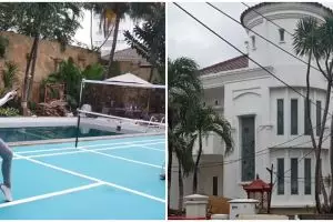 Potret rumah 10 seleb anggota DPR, Krisdayanti ada lapangan badminton