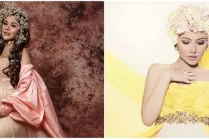 Gaya maternity shoot 7 penyanyi dangdut, Nella Kharisma bak bangsawan