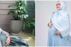 Hamil usia 40-an, pesona 10 seleb pamer baby bump ini menawan