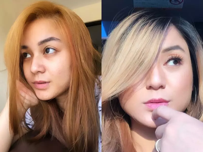 putri pedangdut tanpa dan pakai makeup © Instagram