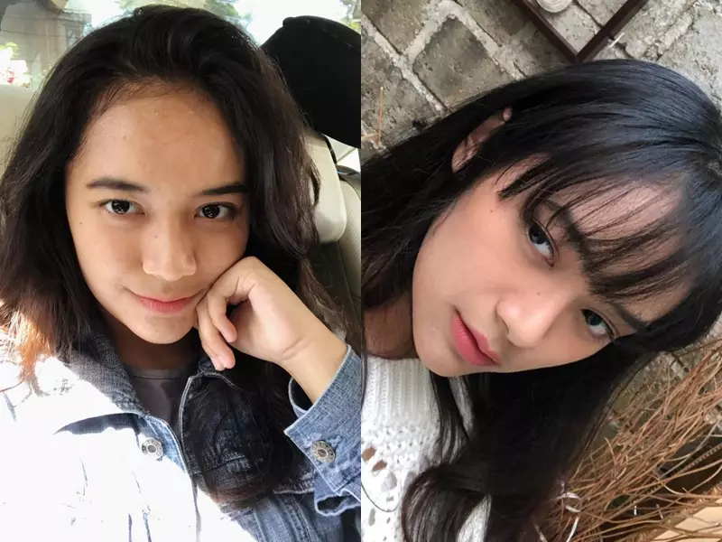 putri pedangdut tanpa dan pakai makeup © Instagram