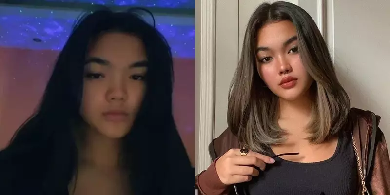 putri pedangdut tanpa dan pakai makeup © Instagram