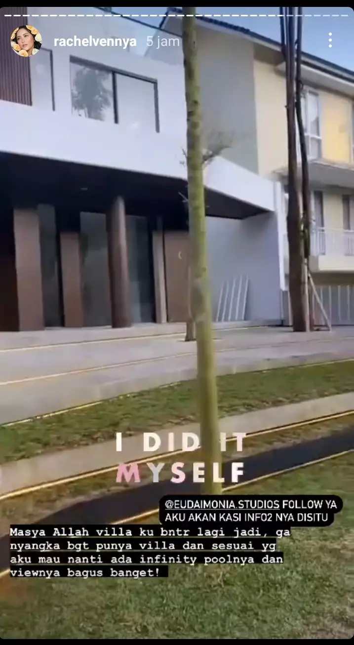 Vila baru Rachel Vennya © 2021 brilio.net Instagram