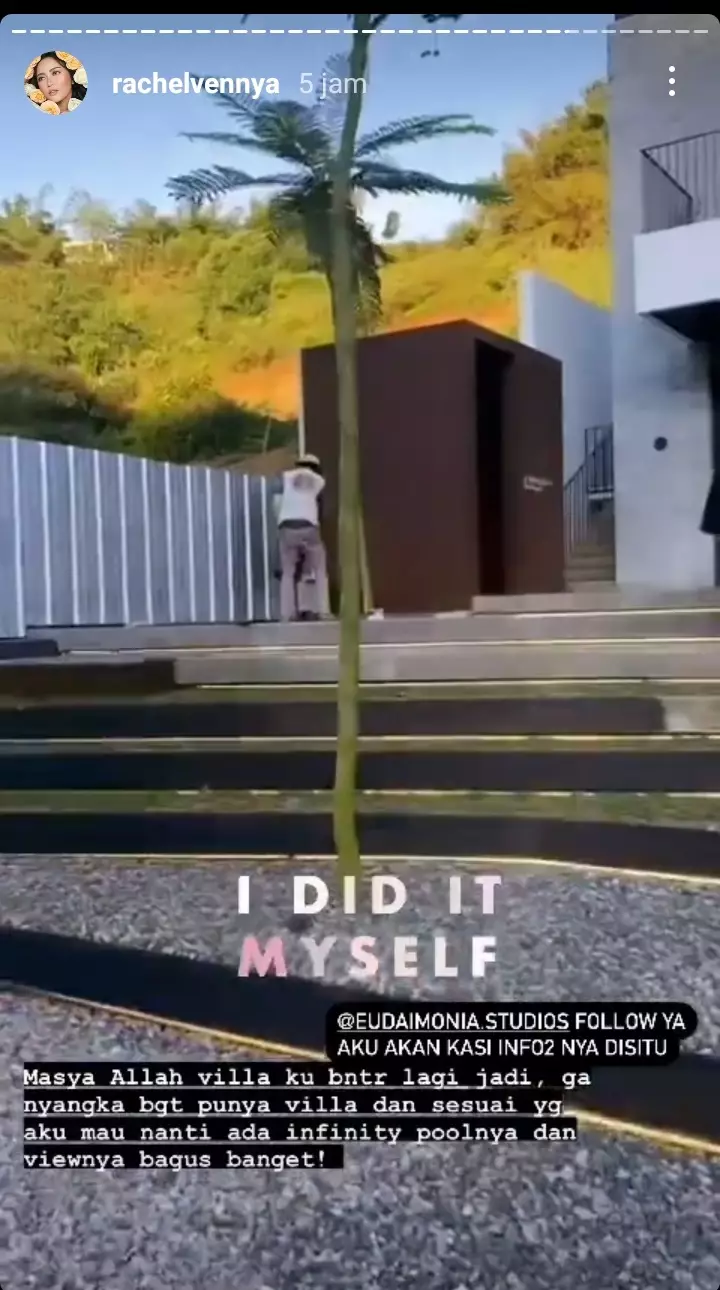 Vila baru Rachel Vennya © 2021 brilio.net Instagram