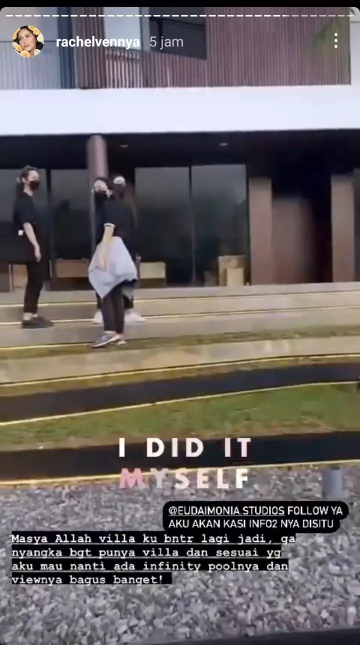Vila baru Rachel Vennya © 2021 brilio.net Instagram