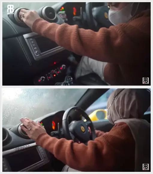 Lesty Kejora jajal mobil Rizky Billar © YouTube