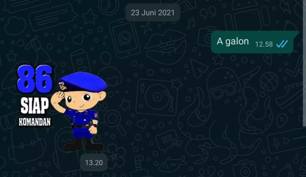 Balasan chat pesan air galon © berbagai sumber Balasan chat pesan air galon © berbagai sumber