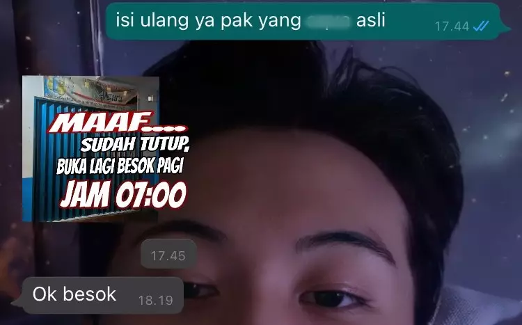 Balasan chat pesan air galon © berbagai sumber Balasan chat pesan air galon © berbagai sumber