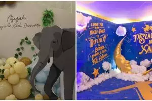 Dekorasi akikah anak pertama 18 seleb, tradisional sampai colorfull