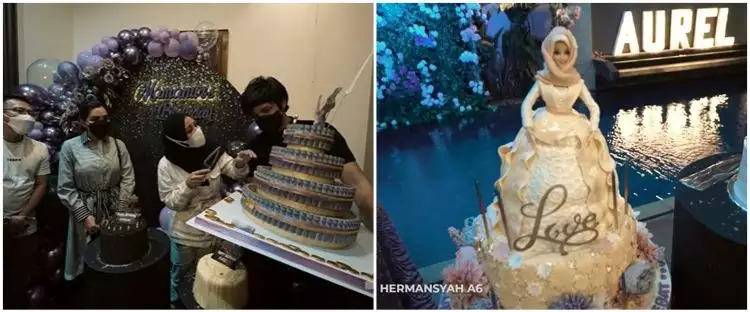 10 Potret kue ultah Aurel Hermansyah dari tahun ke tahun, selalu unik