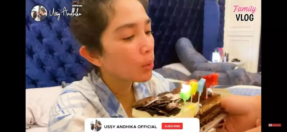 Momen ulang tahun Ussy Sulistyawati yang ke-40 tahun © 2021 brilio.net