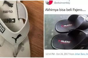 15 Penampakan lucu merek sandal ini bikin pembeli nyengir