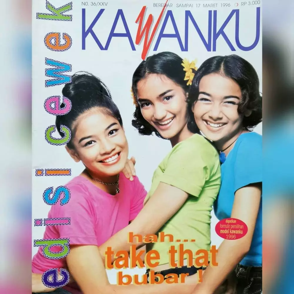 potret lawas titi kamal model majalah © berbagai sumber