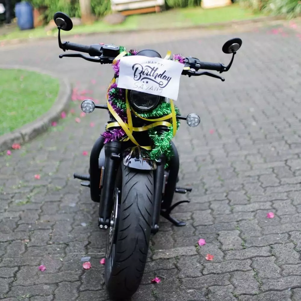 Penampakan moge milik Rizky Billar © 2021 brilio.net