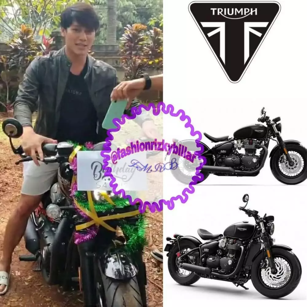 Penampakan moge milik Rizky Billar © 2021 brilio.net