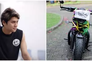 7 Penampakan moge milik Rizky Billar, kado ultah dari Lesty Kejora