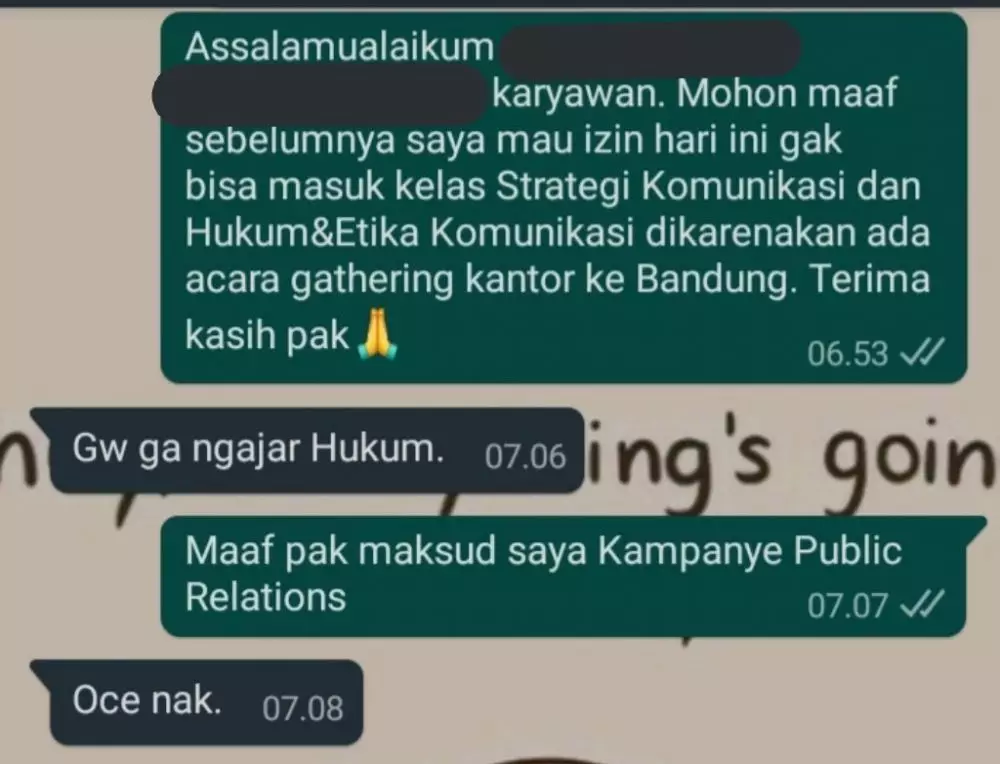 Chat nggak teliti ke dosen © berbagai sumber