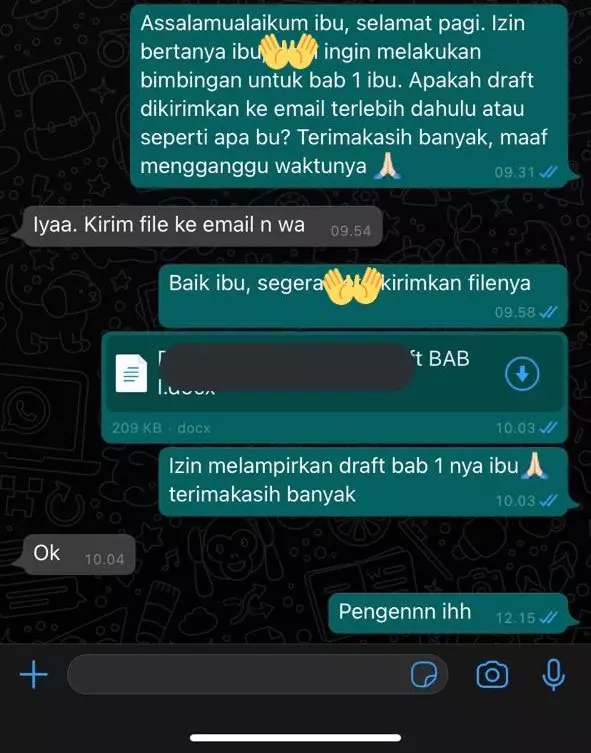 Chat nggak teliti ke dosen © berbagai sumber