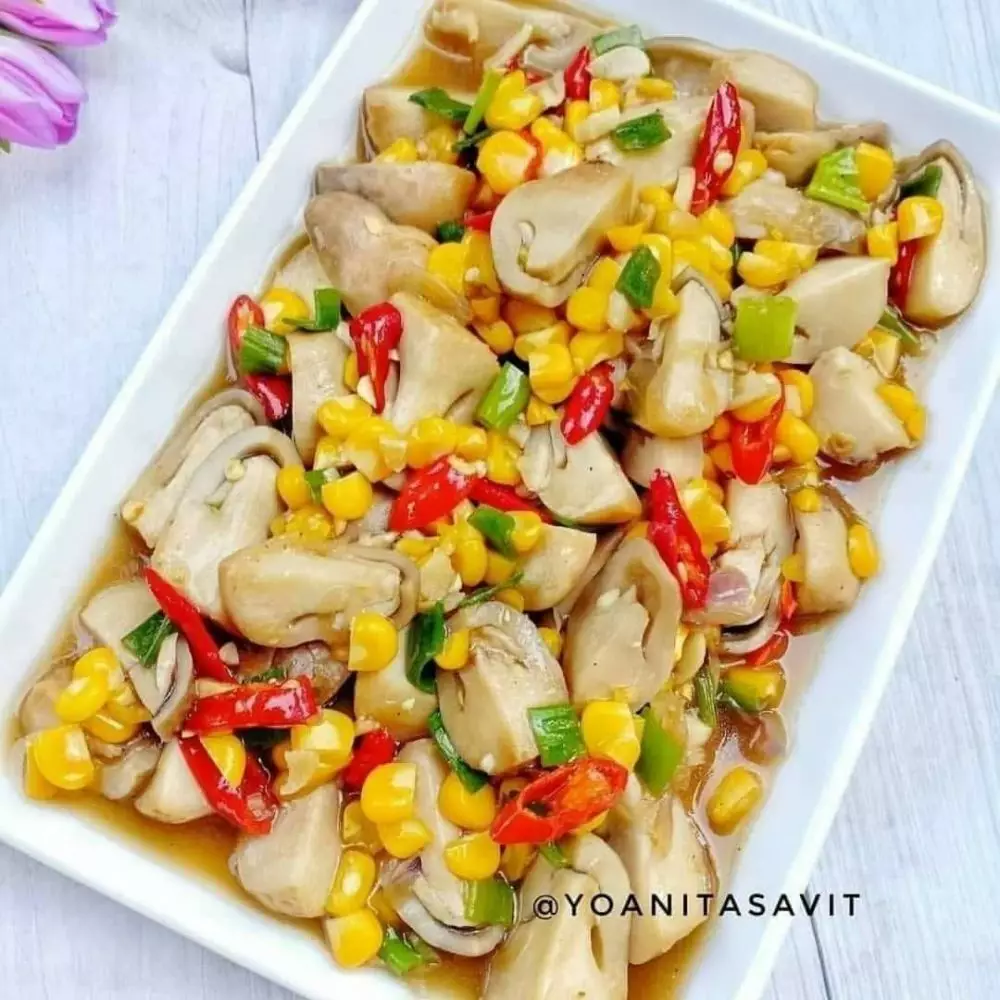 ⁣⁣⁣⁣⁣⁣⁣Resep kreasi jamur dan sayur © Instagram