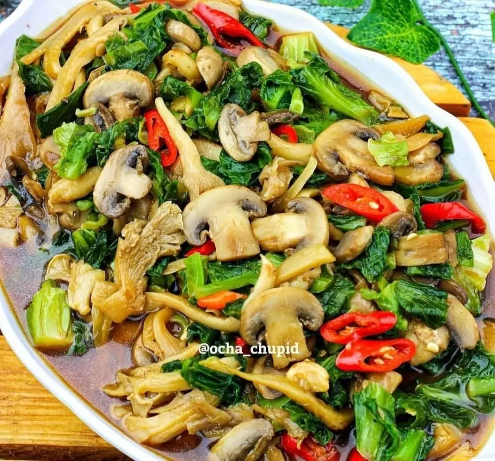 ⁣⁣⁣⁣⁣⁣⁣Resep kreasi jamur dan sayur © Instagram