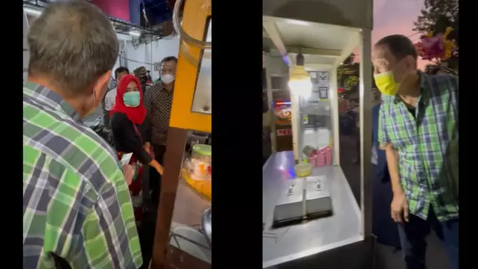 Momen bos jalan tol suruh tiap pedagang tutup dan beri uang © Instagram/@jusufhamka