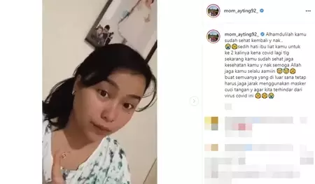 Kisah Syifa adik Ayu Ting-Ting lawan Covid-19 © Instagram/@syifaasyifaaa Kisah Syifa adik Ayu Ting-Ting lawan Covid-19 © Instagram/@syifaasyifaaa