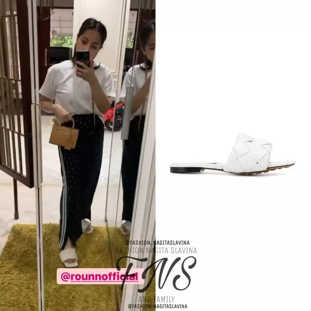 Taksiran harga sandal Nagita Slavina © 2021 brilio.net